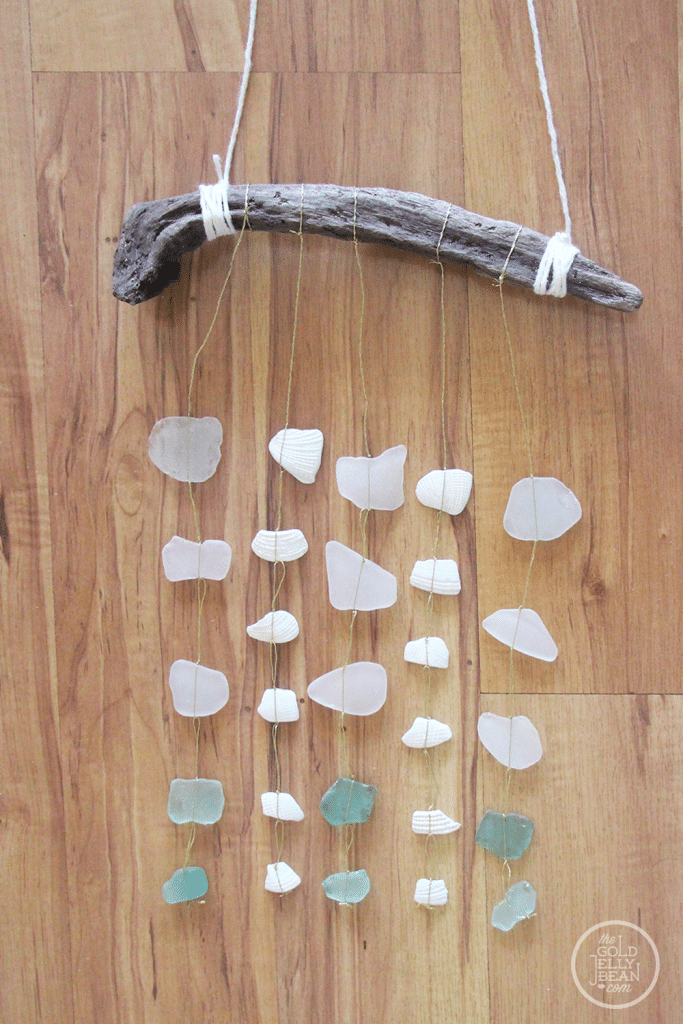 sea glass mobile