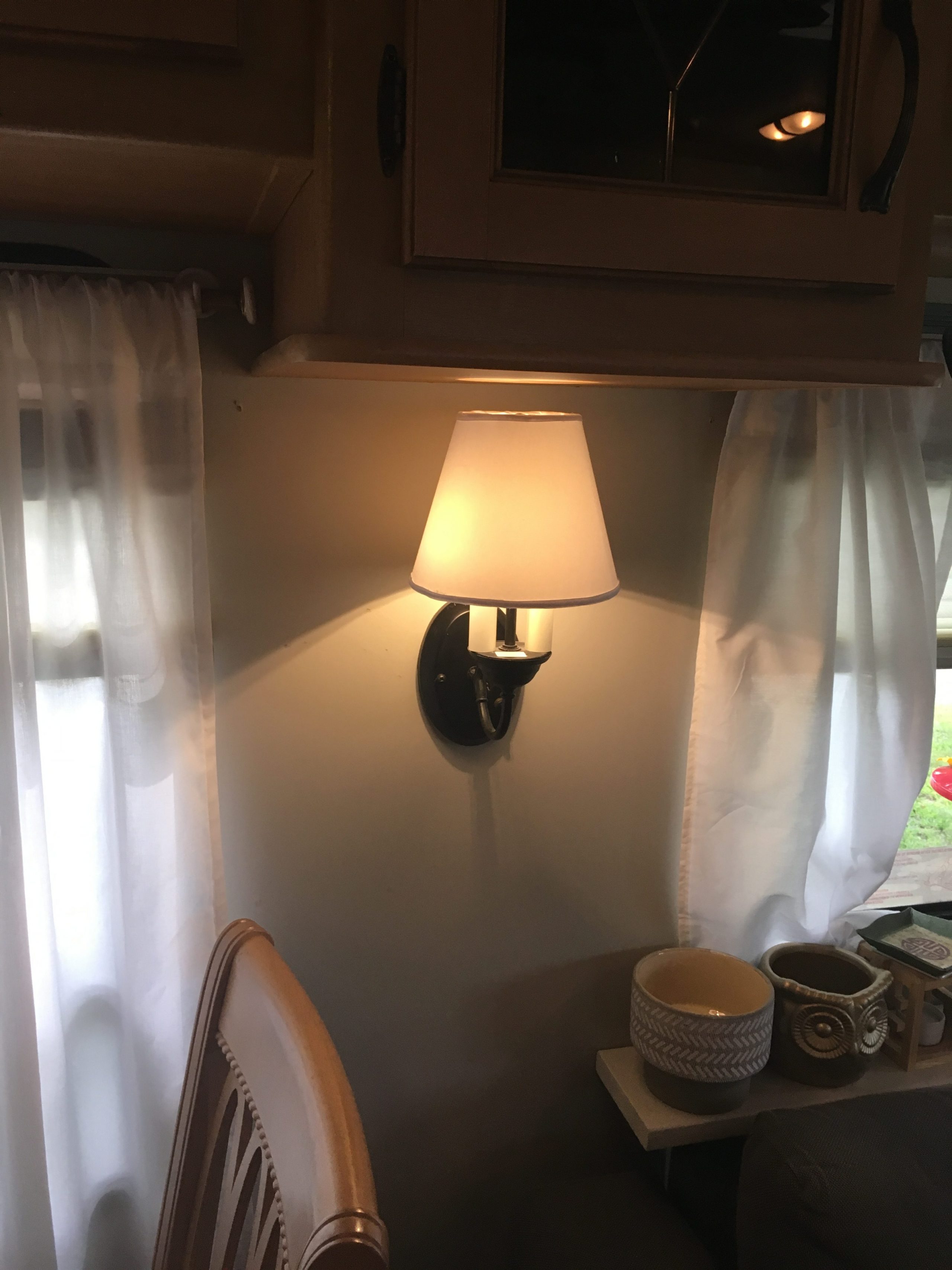 DIY How to Replace Lampshade Hardware Fittings RV Inspiration