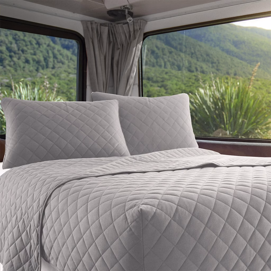 RV bedspread from Camping World