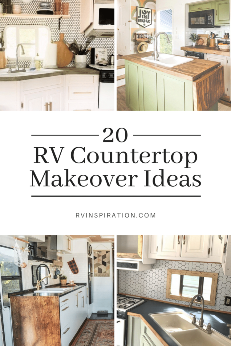Updating your RV Countertops? Check out these 16 RV Makeovers