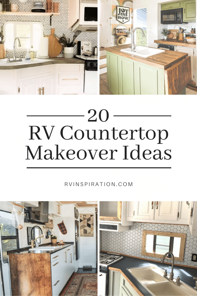 Updating your RV Countertops? Check out these 16 RV Makeovers