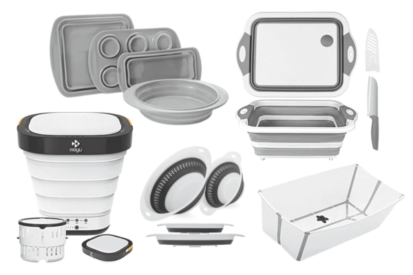25 Nesting, Folding, and Collapsible Bowls, Bakeware, and Utensils
