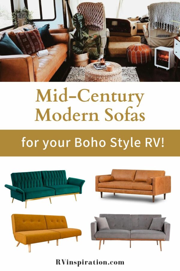 15 MidCentury Modern Sofas to Replace Your Old Camper Couch RV