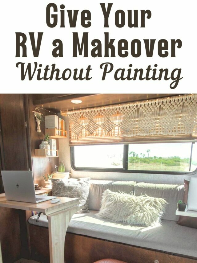29 Beautiful RV Makeovers with Unpainted Cabinets