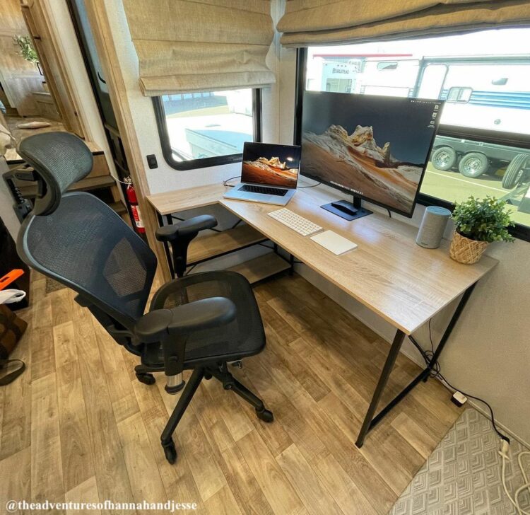 RV Desk Ideas Inspiration for Your RV Office RV Inspiration