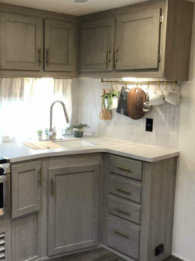 remodeled kitchen in coachmen catalina - by Tiffani Borkon