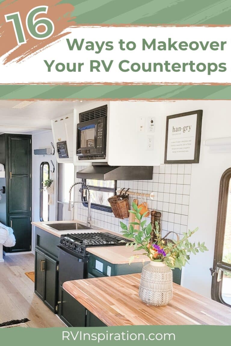 Updating your RV Countertops? Check out these 16 RV Makeovers