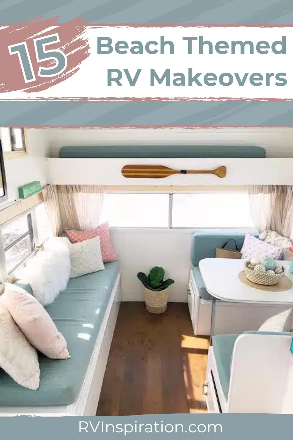 15 Beach Themed RV Makeovers 15
