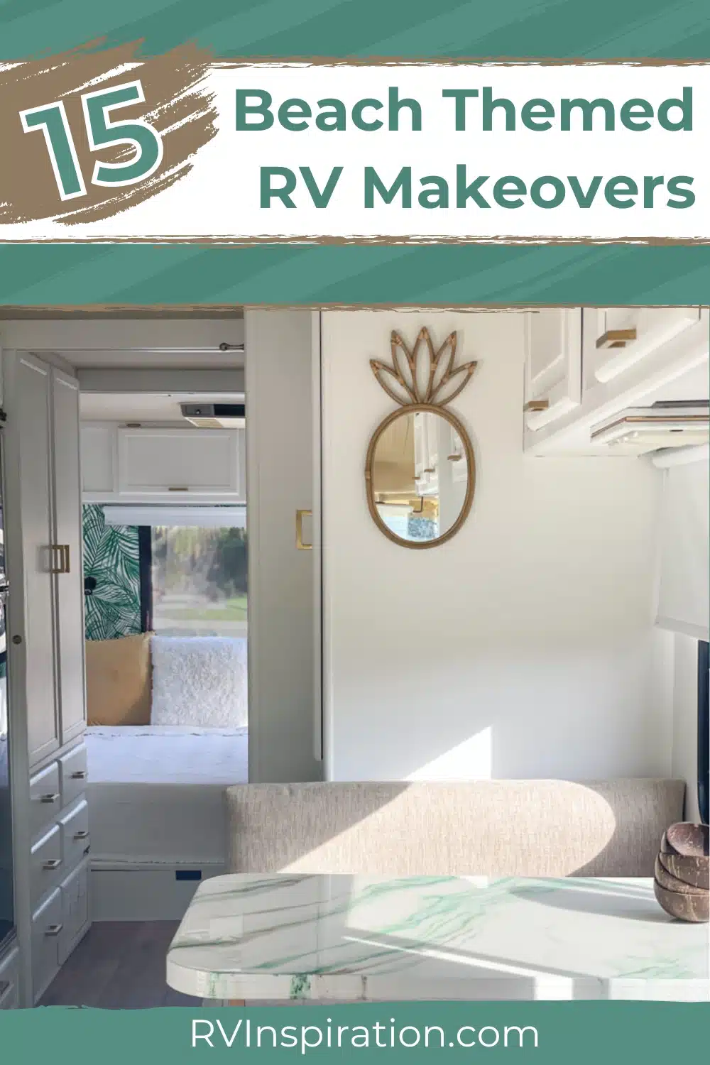 15 Beach Themed RV Makeovers