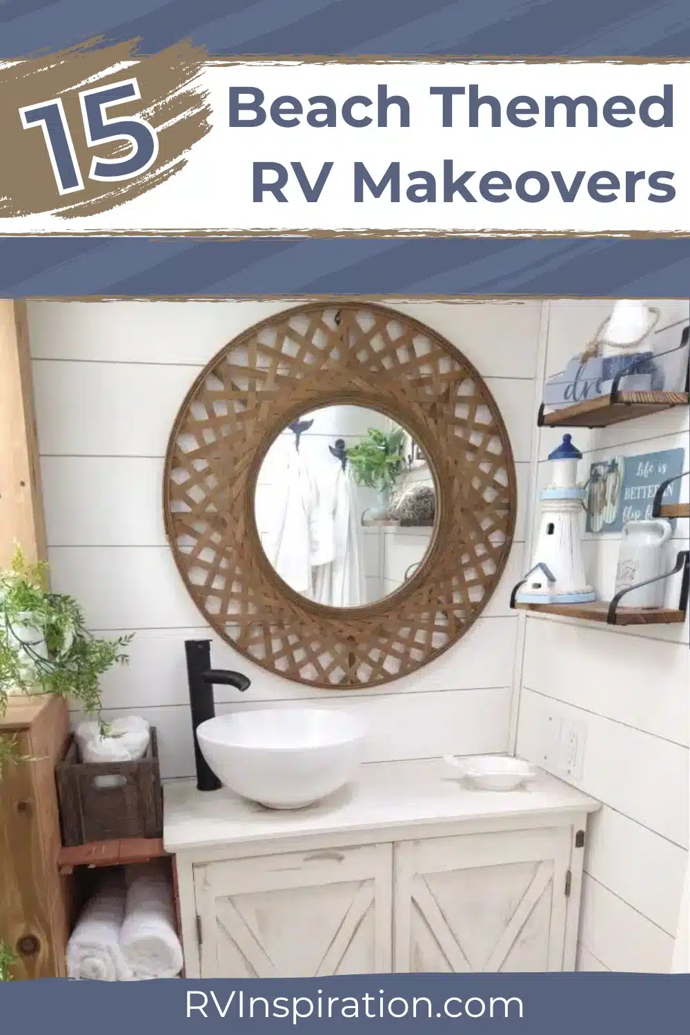 15 Beach Themed RV Makeovers
