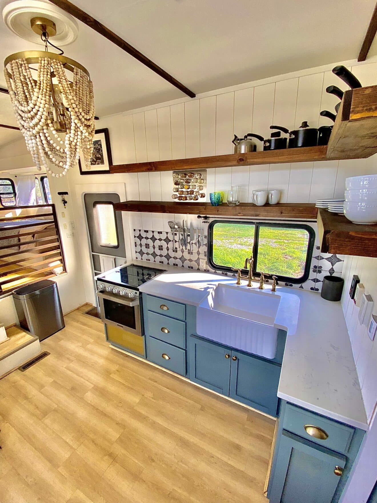 44 Beautiful RV Kitchen Remodels RV Inspiration