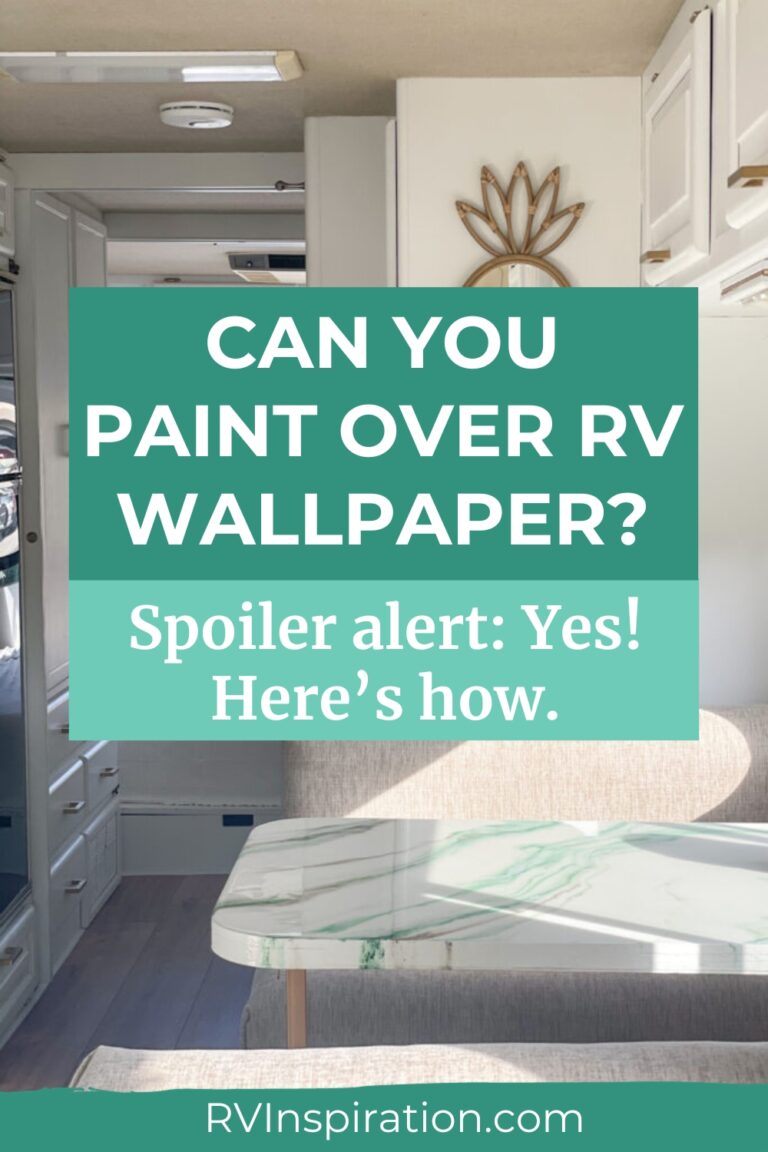 Can you paint over RV wallpaper? Spoiler alert Yes! Here's how. RV