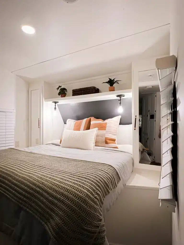 A comfortable RV bedroom