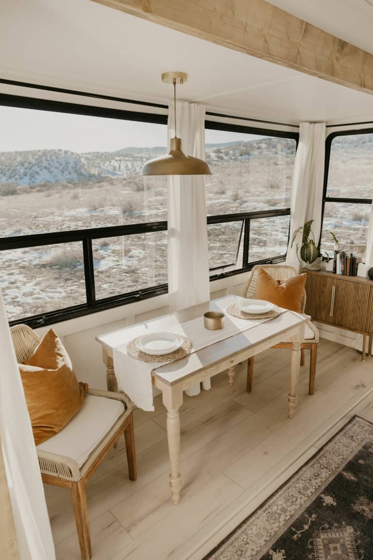 View of This 100% Off Grid Camper is 100% Luxury | RV Inspiration