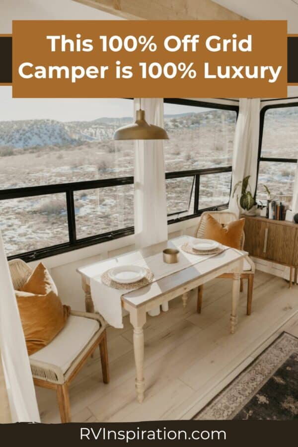 Off Grid Luxury Vacation Homes With Private Art Studio North Reference: This 100 Off Grid Camper Is 100 Luxury
