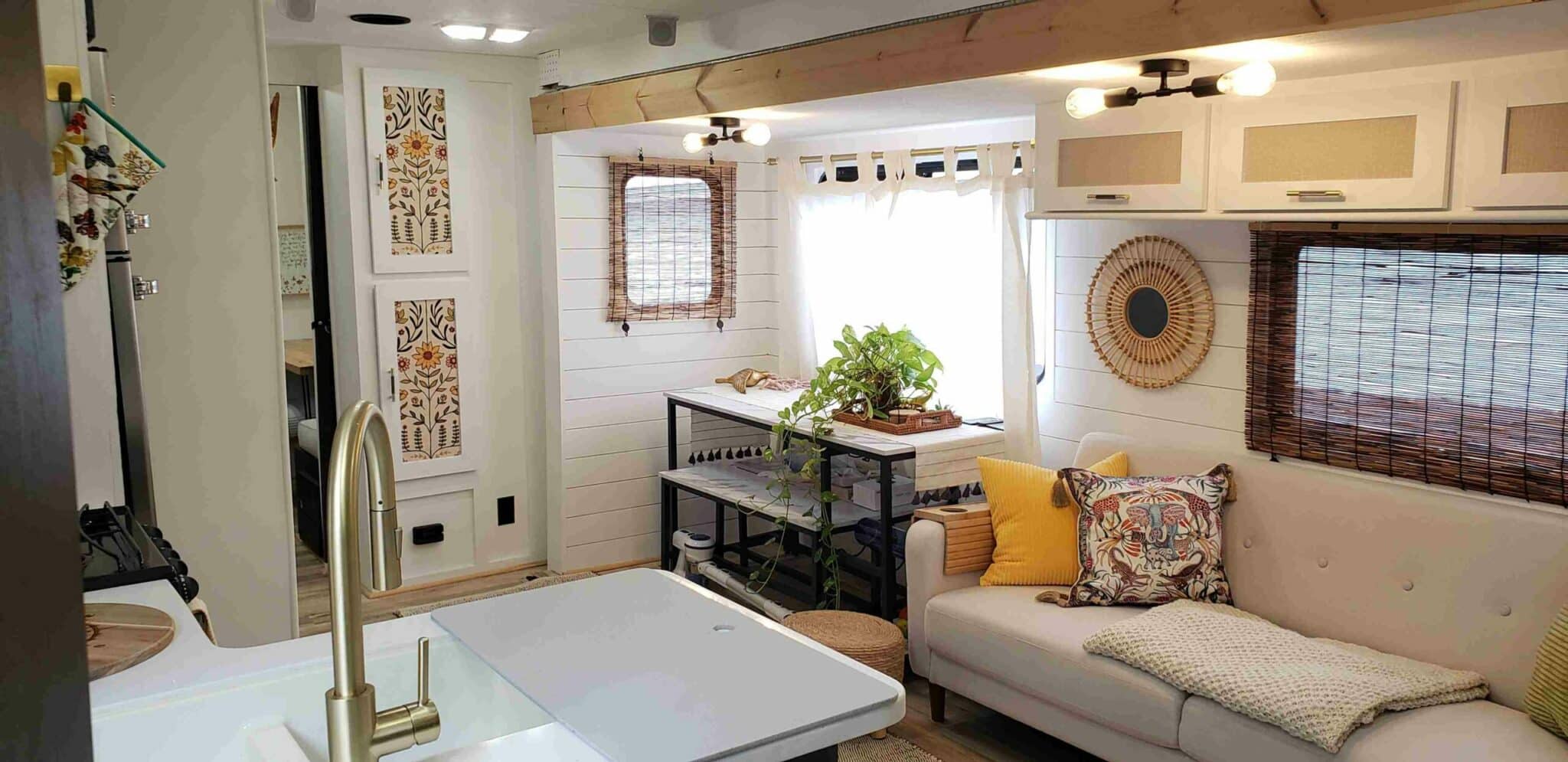 15 Ways to Cover Your RV Cabinet Mirrors | RV Inspiration