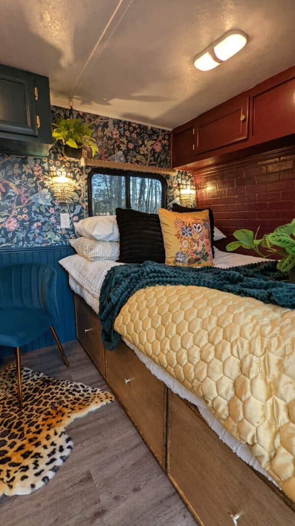 This RV Bedroom Renovation Went from Dark & Dingy to a Serene Suite