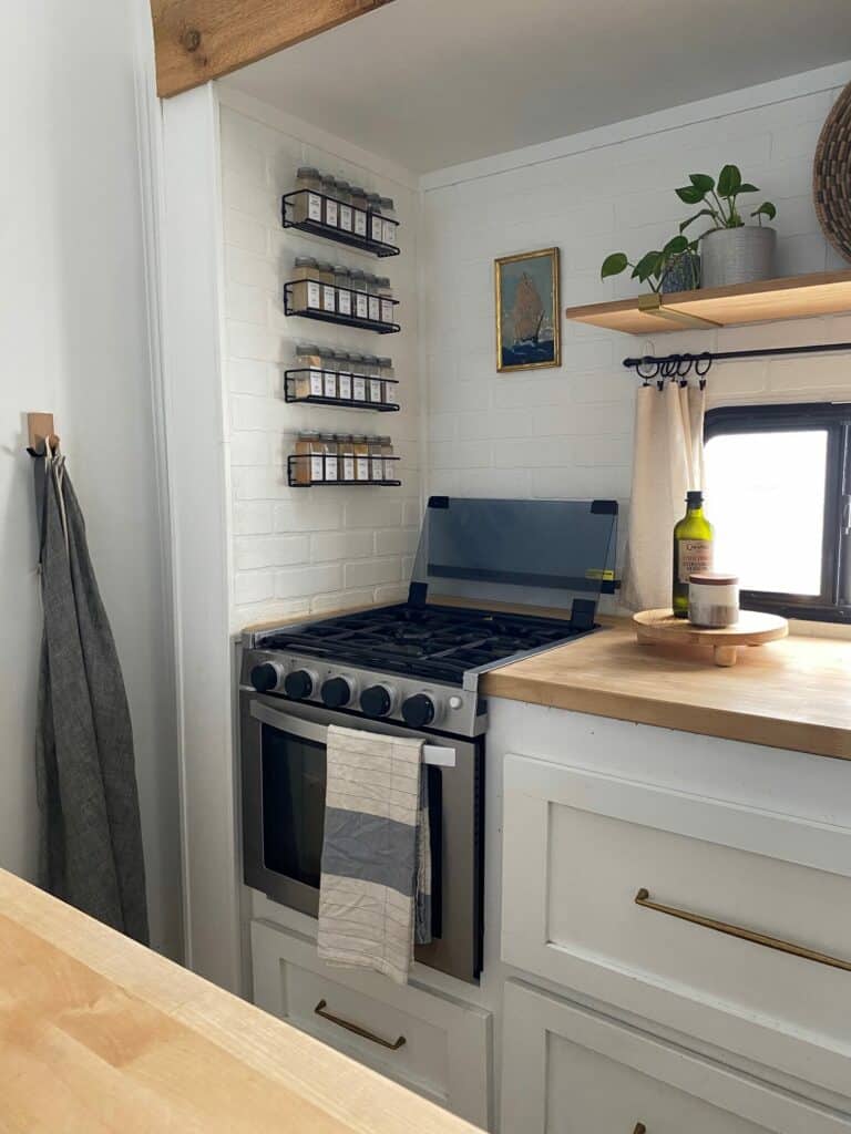 renovated toy hauler kitchen