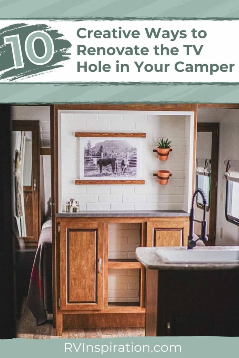 10 Creative Ways to Renovate the TV Hole in Your Camper | RV Inspiration