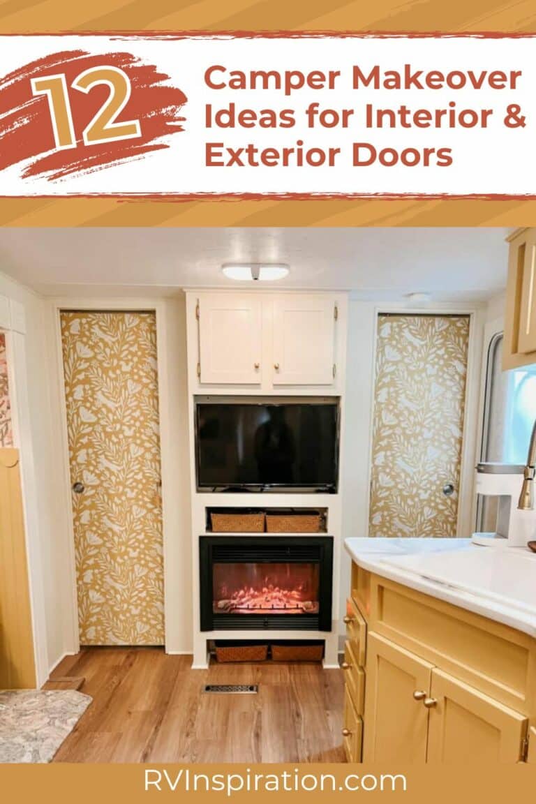 12 Camper Door Makeover Ideas for Interior and Exterior Doors | RV ...