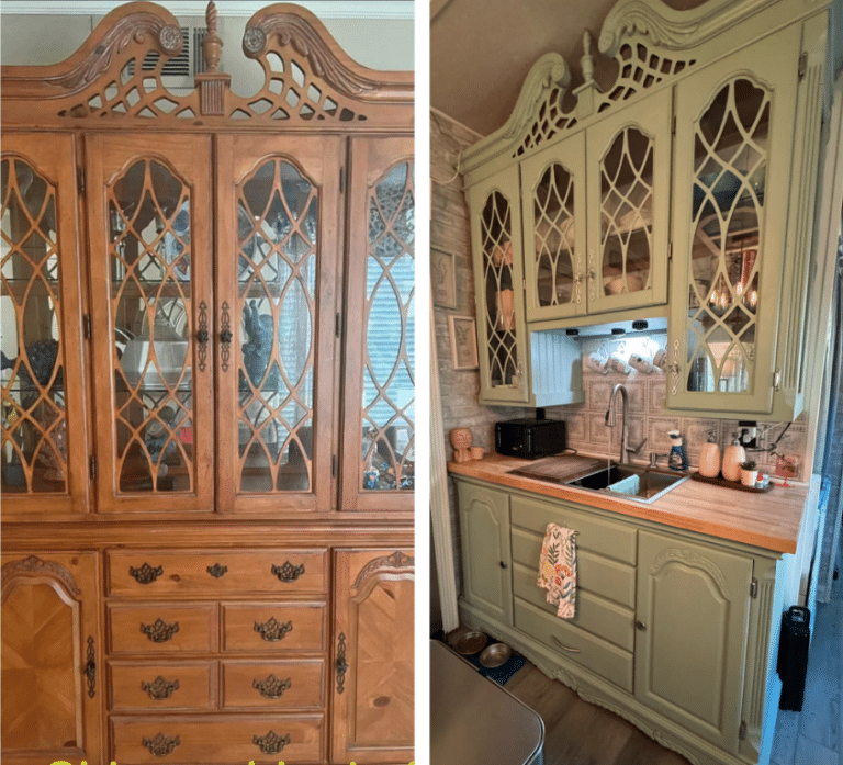 A Facebook Marketplace China Cabinet Transformed This RV Kitchen