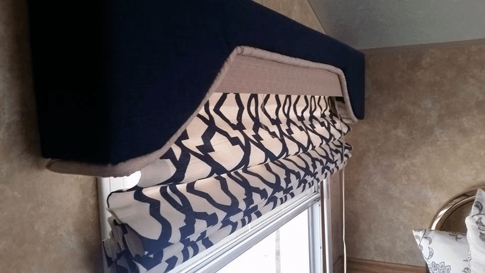 DIY Roman shade for RV windows by Debbie Watt