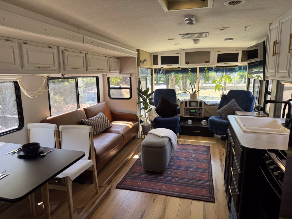 Class A motorhome interior renovation inspiration