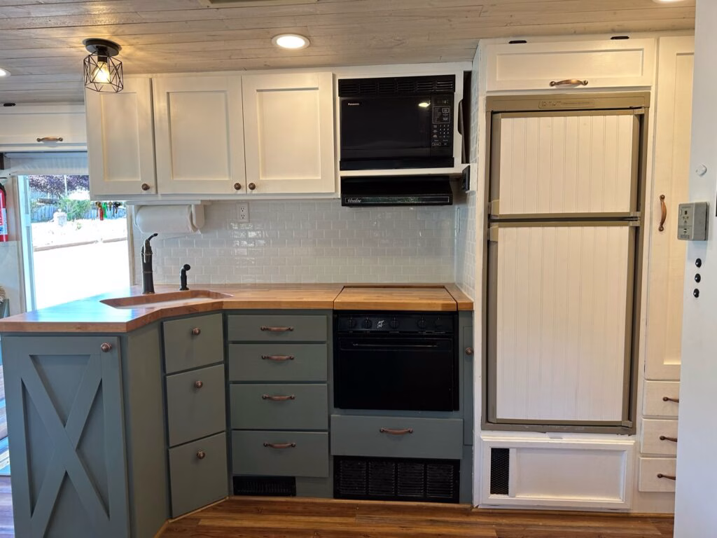 Farmhouse style motorhome remodel