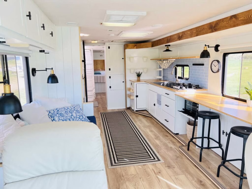 Motorhome renovation ideas - coastal inspired interior