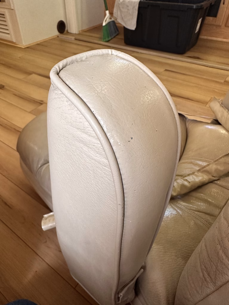 Cleaning motorhome seats