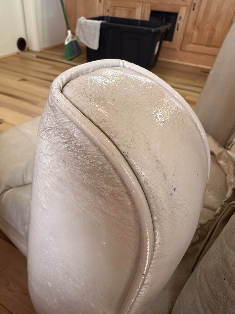 Motorhome seat cleaning